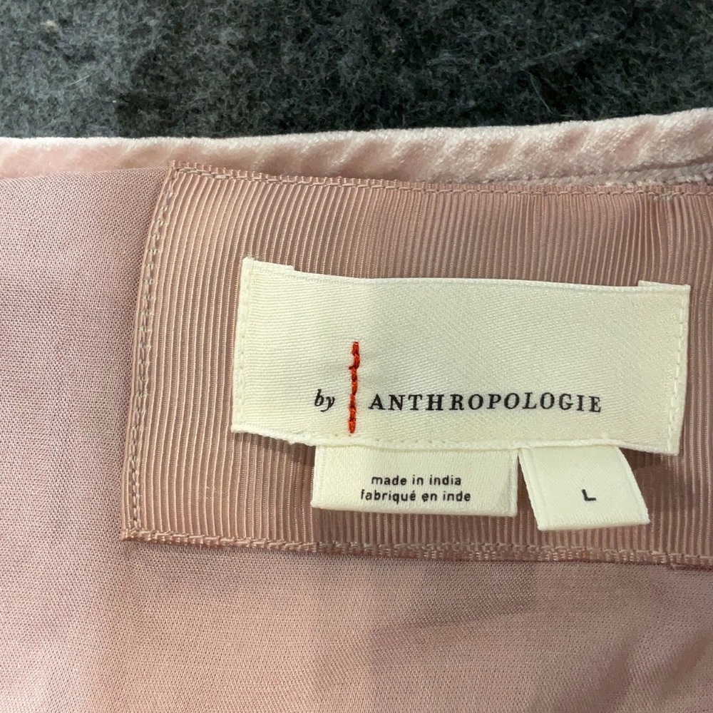 🌺 Anthropologie The Somerset Maxi Dress Velvet Edition in Lavender, blush, large - Picture 9 of 10